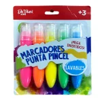 Témpera En Pincel Davinci Kids Blister X5 Colores Brillantes