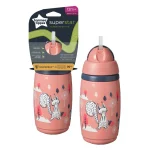 Botella térmica Tommee Tippee SuperStar rosada con pajita, de 266ml (+12m)