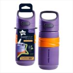 Botella Tommee Tippee Flip top straw, violeta de 500ml (+18m)