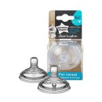 Pack x2 tetinas Tommee Tippee Closer to Nature, added cereal (+6m)