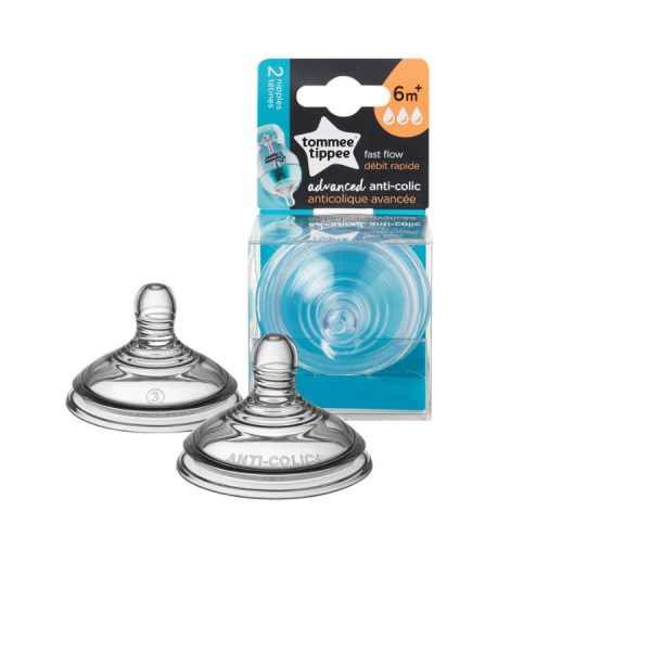 Pack x2 tetinas Tommee Tippee Advanced, flujo rápido (+6m)