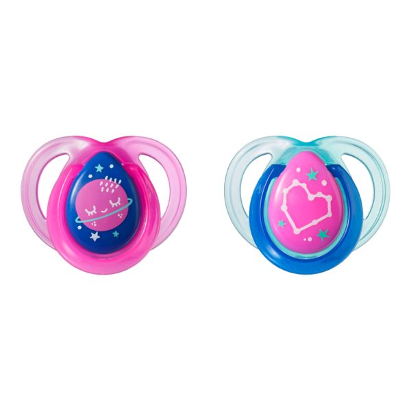 Pack x2 chupetes Tommee Tippee Night time (0-6m)