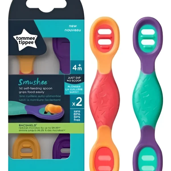Set x2 cucharas de autoalimentación Tommee Tippee Smushee