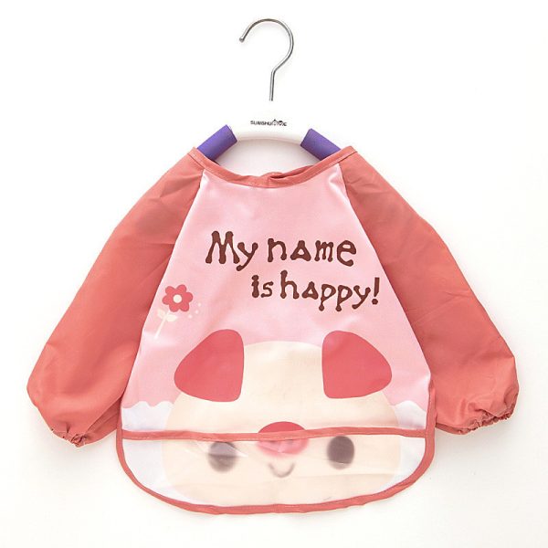 Babero de manga larga con bolsillo