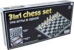 Chess set 3en1: Damas, Backgammon y Ajedrez