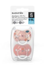 Pack x2 chupetes anatómicos Suavinex de silicona (6-18m) diseño Forest rosa - Image 2