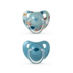 Pack x2 chupetes anatómicos Suavinex de silicona (6-18m) diseño Forest azul