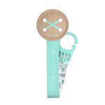 Clip cinta Suavinex para chupete, diseño Botón Memories verde