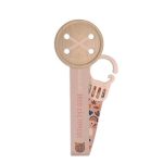 Clip cinta Suavinex para chupete, diseño Botón Forest rosa