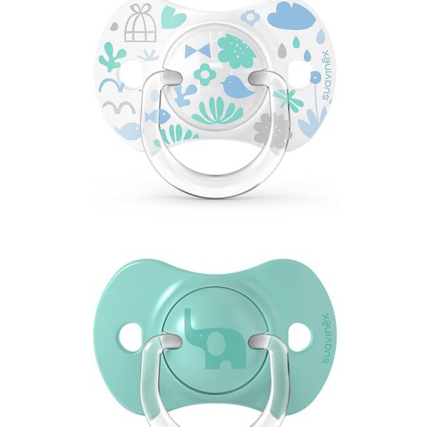 Pack x2 chupetes Suavinex SX Pro (6-18m) diseño Memories verde