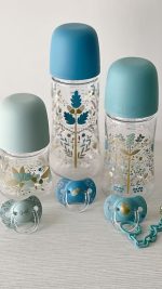 Mamadera Suavinex  SX Pro (3-6m), 270 ml diseño Gold Azul - Image 2