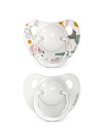 Pack x2 chupetes anatómicos Suavinex SX Pro de silicona (0-6m) diseño Park Blanco