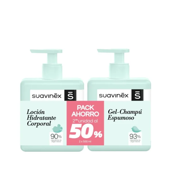 Pack promo Suavinex: Loción 500ml + Espumoso 500ml