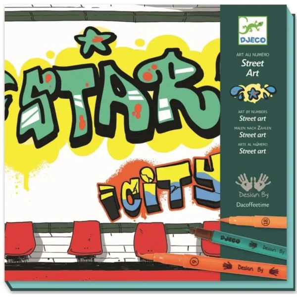 Kit de arte  Djeco - Dibujo callejero
