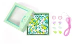 Set creación de joyería en madera de Djeco, Flores y Hojas - Image 3