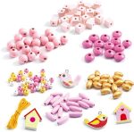 Set creación de joyería en madera de Djeco, Pajaritos - Image 2