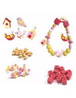 Set creación de joyería en madera de Djeco, Pajaritos - Image 3
