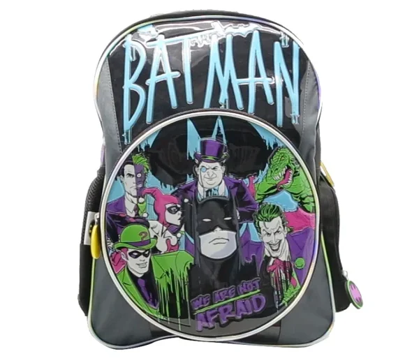 Mochila Batman con villanos, gran capacidad