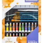 Set de Arte DaVinci, Pintura Acrílica (49 Piezas)