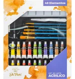 Set de Arte DaVinci, Pintura Acrílica (49 Piezas)