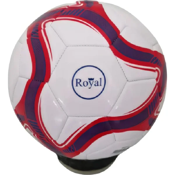 Pelota Futbol Royal, roja, azul y blanca