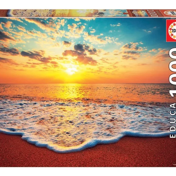 Puzzle Atardecer en la Playa 1000 piezas, de Educa