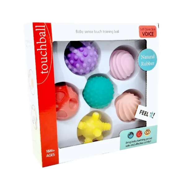 Pelotas Cognitivas de Silicona 6 piezas