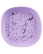 Plato de silicona púrpura
