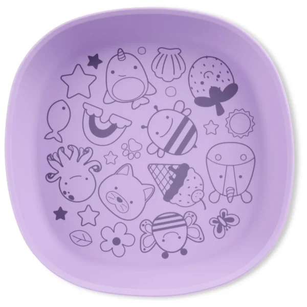 Plato de silicona púrpura