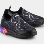 Championes Infantiles de Luces Bibi diseño Spiderman Negros