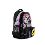 Mochila Footy Happy smile color negra, con luz led - Image 2