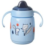 Vaso de entrenamiento Tommee Tippee SuperStar con pajita y asas de 300ml (+6m)