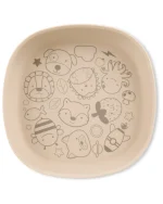 Plato de silicona beige