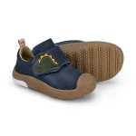 Championes Infantiles Bibi de cuero con diseño dinosaurio