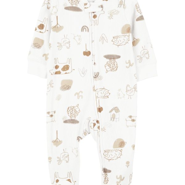 Pijama Enterizo con Pie Animales Carter's