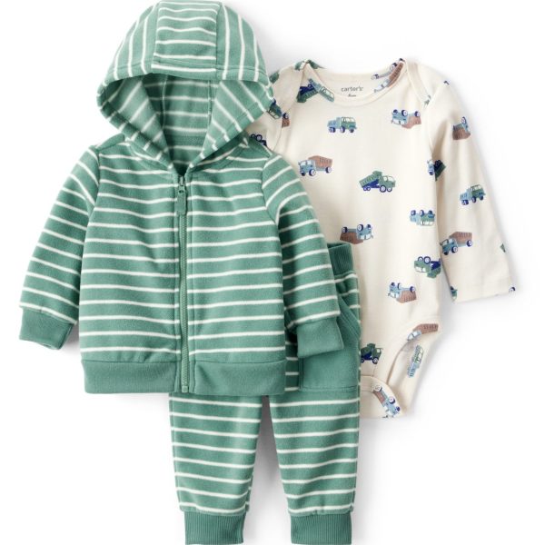 Set 3 Piezas Camiones Carter's