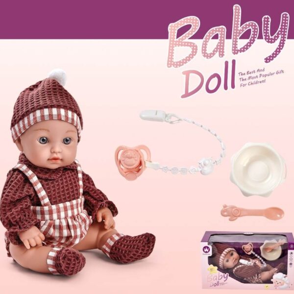 Bebote New Born 31 cm. cuadrillé con accesorios