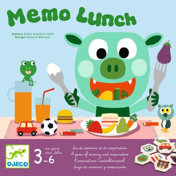 Djeco Juego de Memoria Cooperativo – Memo Lunch
