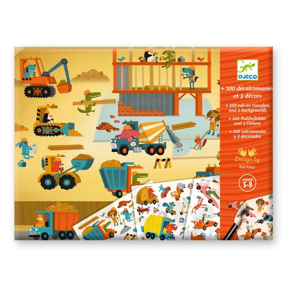 3070900093577 Djeco Stickers Transferibles – Asfalto - Image 1
