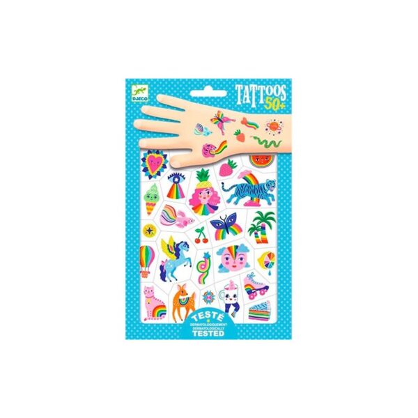 Djeco Rainbow – Tatuajes Temporales