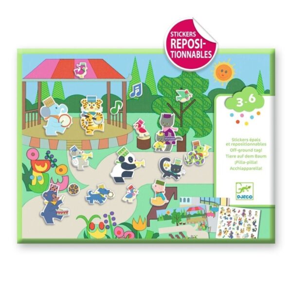 Djeco Fanfare – Set de Stickers Reposicionables