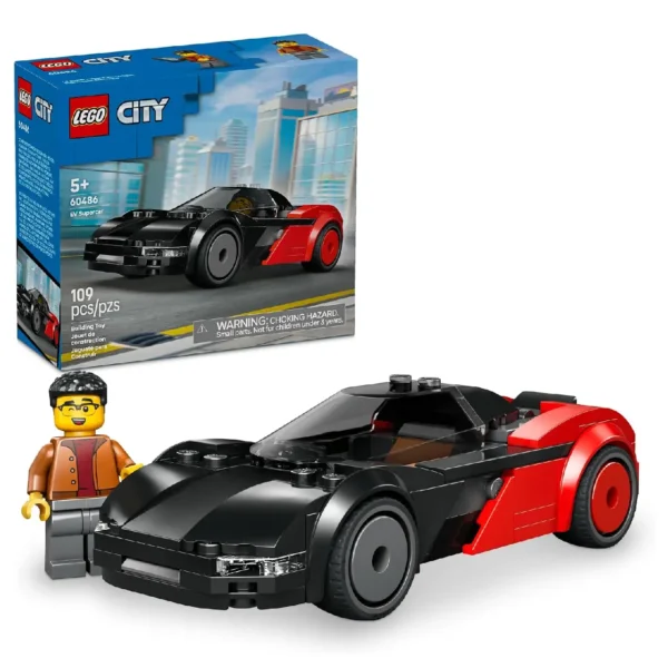 LEGO city super coche eléctrico 5+