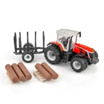 Tractor Massey Ferguson con troncos - Image 3