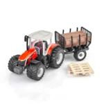 Tractor Massey Ferguson con troncos - Image 5