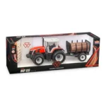 Tractor Massey Ferguson con troncos