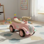 Buggy auto retro vintage rosado - Image 2