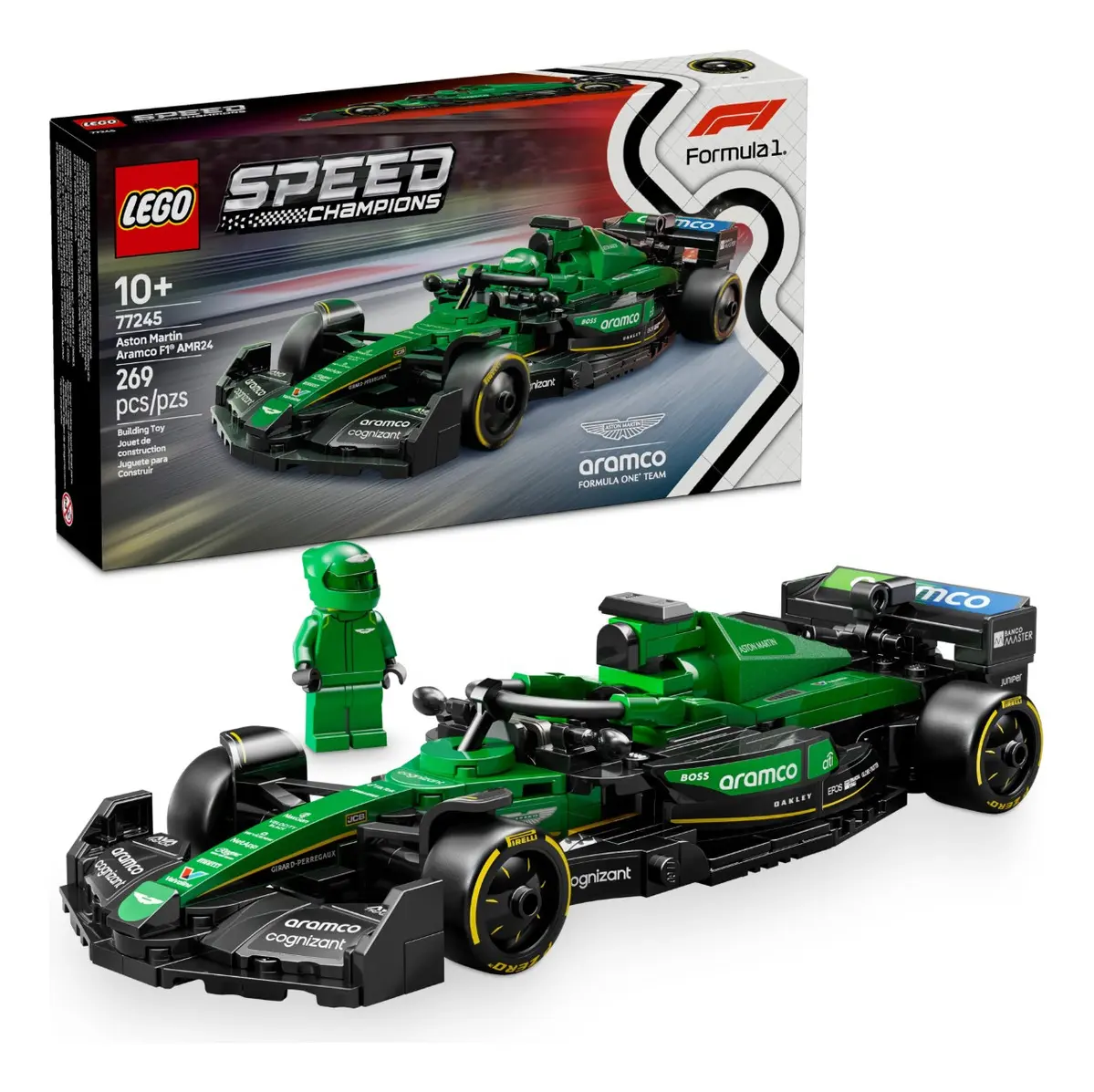D_NQ_NP_2X_767777-MLA82819454301_032025-F LEGO speed champions auto de carreras Aston Martin Aramco - Image 1