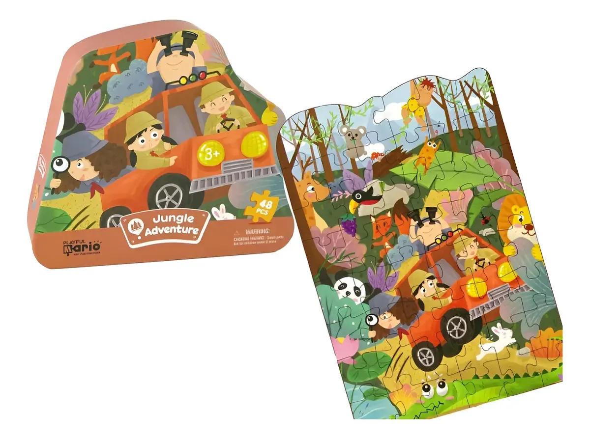 D_NQ_NP_2X_790643-MLU93420643520_092025-F Puzzle jungla - 48 piezas - Image 1