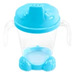 Set plato, vaso y cubiertos colores fuertes celeste - Image 7