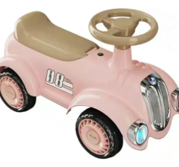 Buggy auto retro vintage rosado
